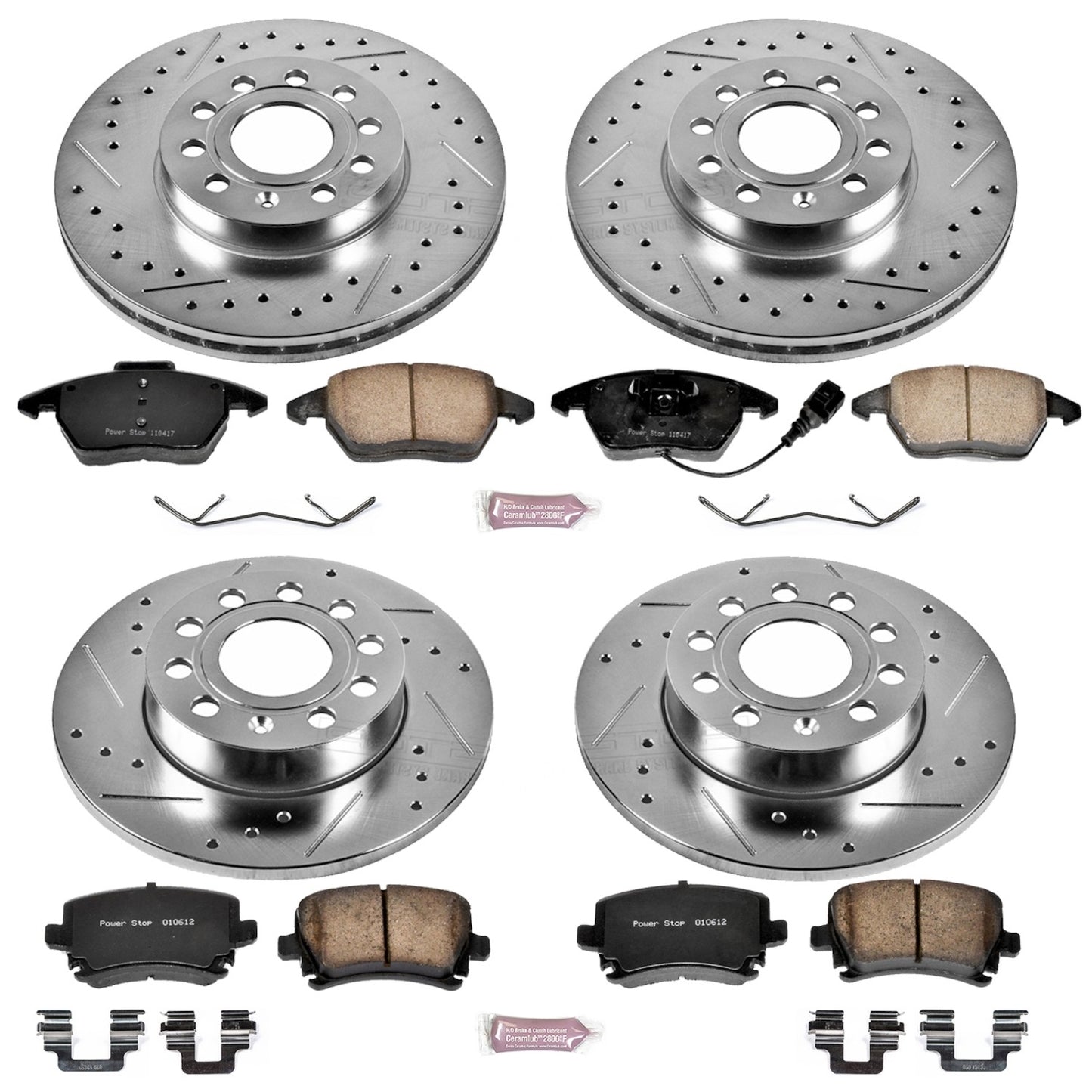 PowerStop Power Stop 05-10 Volkswagen Jetta Front & Rear Z23 Evolution Sport Brake Kit K4068