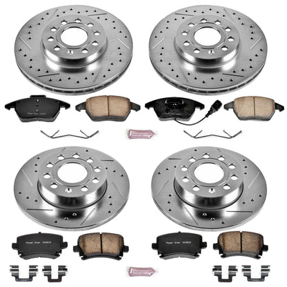 PowerStop Power Stop 05-10 Volkswagen Jetta Front & Rear Z23 Evolution Sport Brake Kit K4068