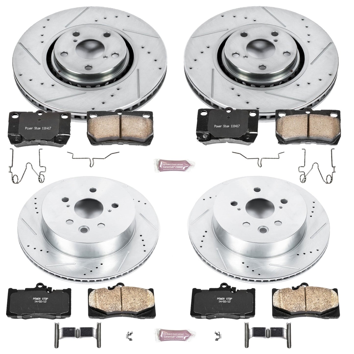PowerStop Power Stop 07-11 Lexus GS350 Front & Rear Z23 Evolution Sport Brake Kit K4071