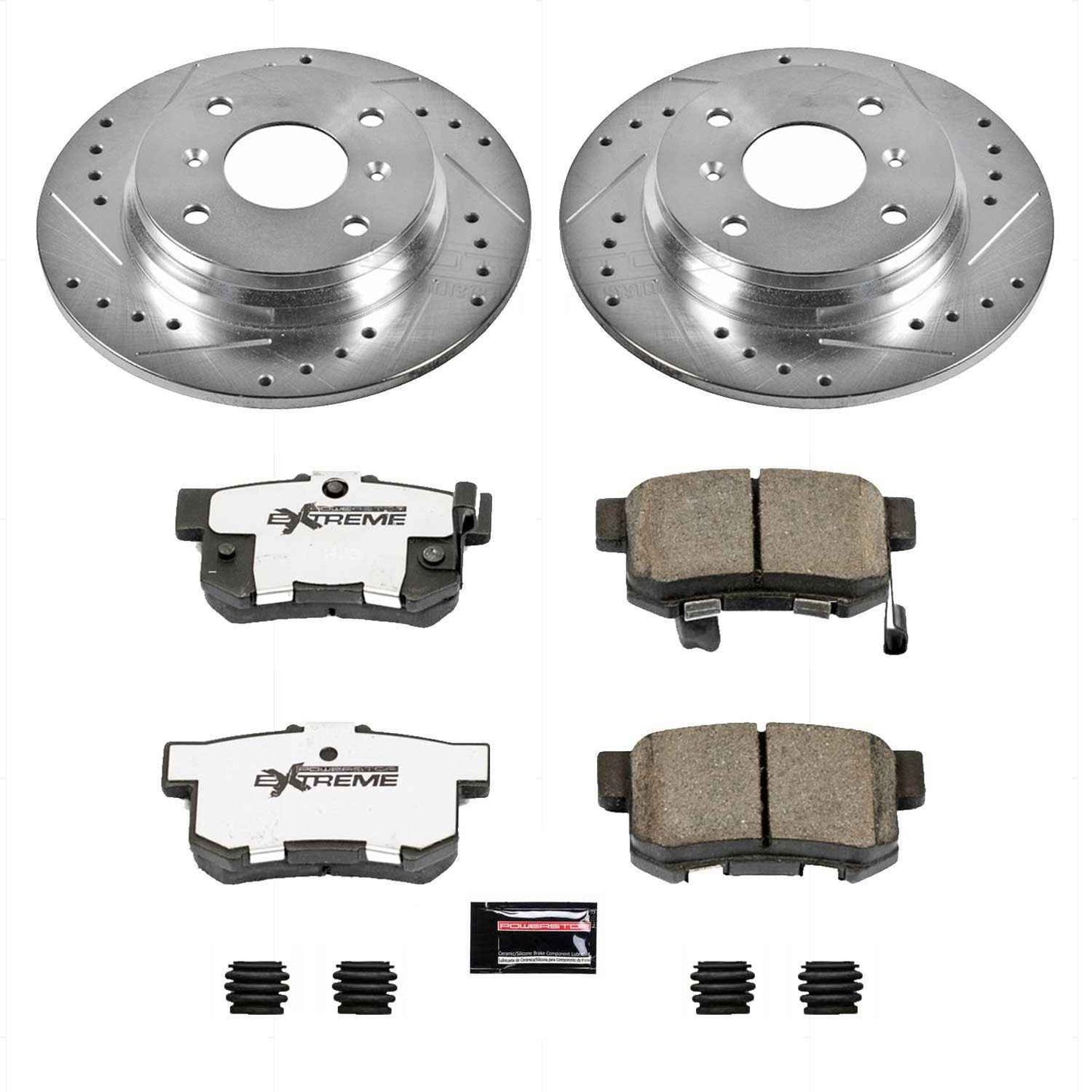PowerStop Power Stop 92-96 Honda Prelude Rear Z26 Street Warrior Brake Kit K407-26
