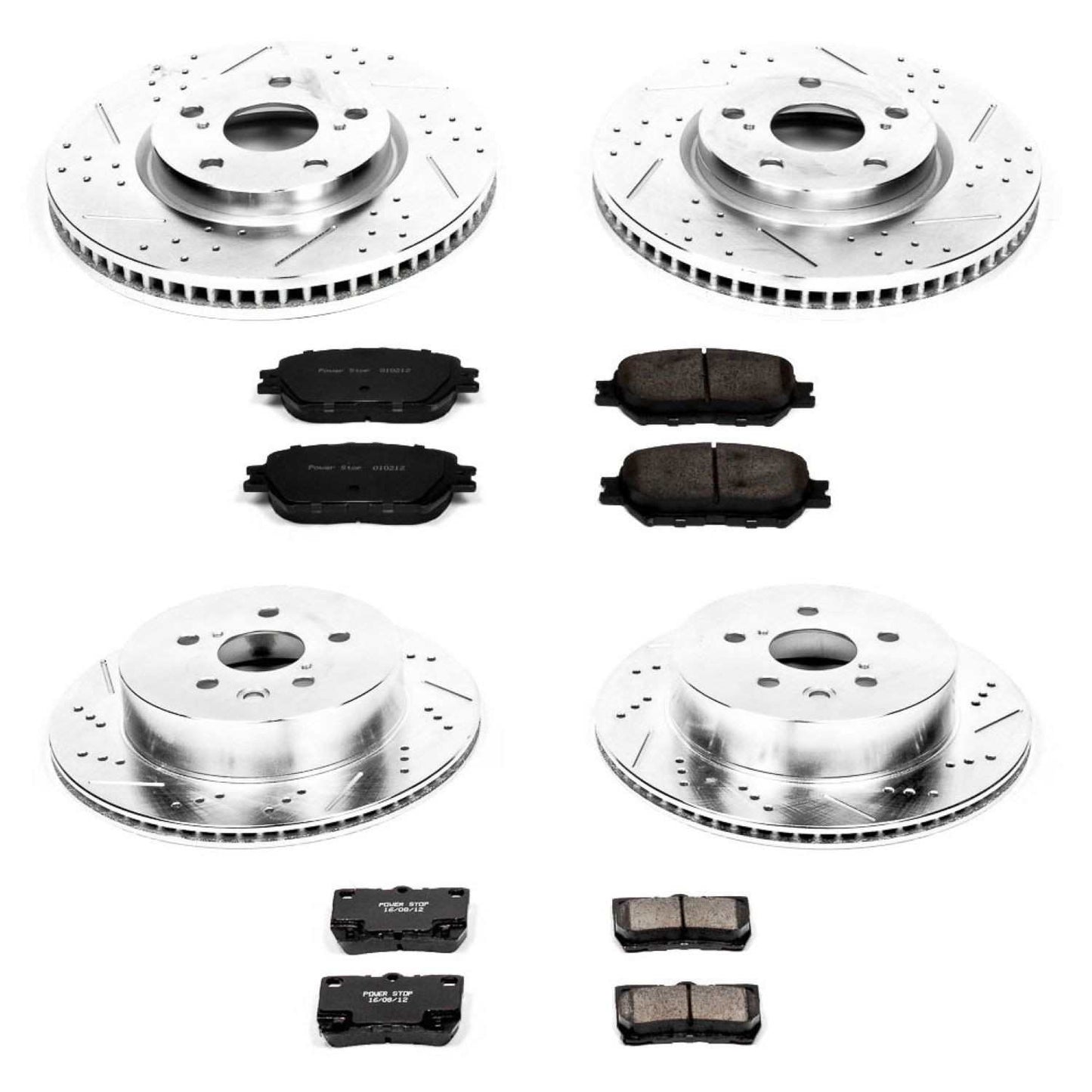 PowerStop Power Stop 2006 Lexus GS300 Front & Rear Z23 Evolution Sport Brake Kit K4072