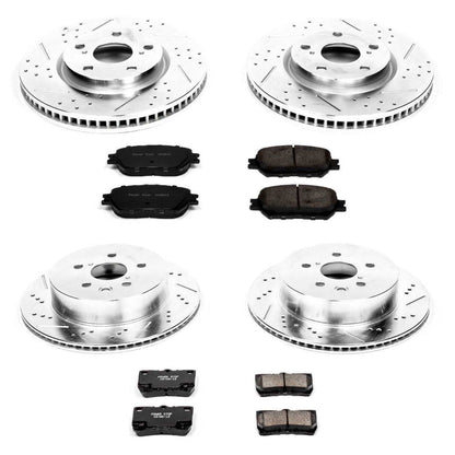 PowerStop Power Stop 2006 Lexus GS300 Front & Rear Z23 Evolution Sport Brake Kit K4072
