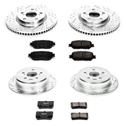 PowerStop Power Stop 09-13 Lexus IS250 Front & Rear Z23 Evolution Sport Brake Kit K4076