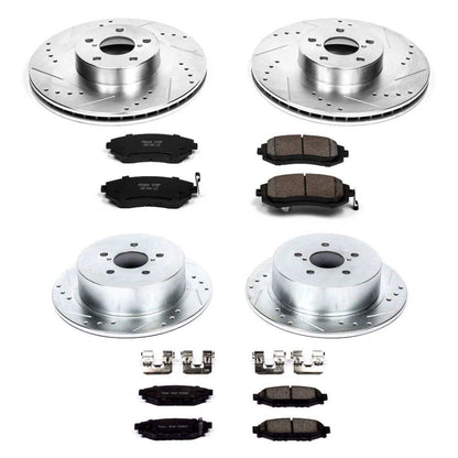 PowerStop Power Stop 2005 Subaru Legacy Front & Rear Z23 Evolution Sport Brake Kit K4081