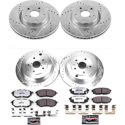 PowerStop Power Stop 06-07 Subaru B9 Tribeca Front & Rear Z26 Street Warrior Brake Kit K4088-26