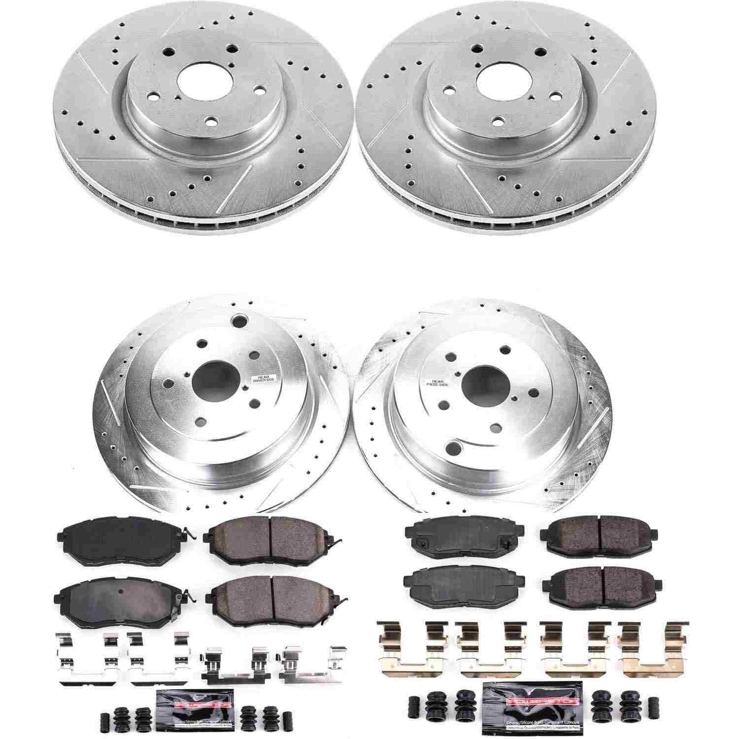 PowerStop Power Stop 06-07 Subaru B9 Tribeca Front & Rear Z23 Evolution Sport Brake Kit K4088