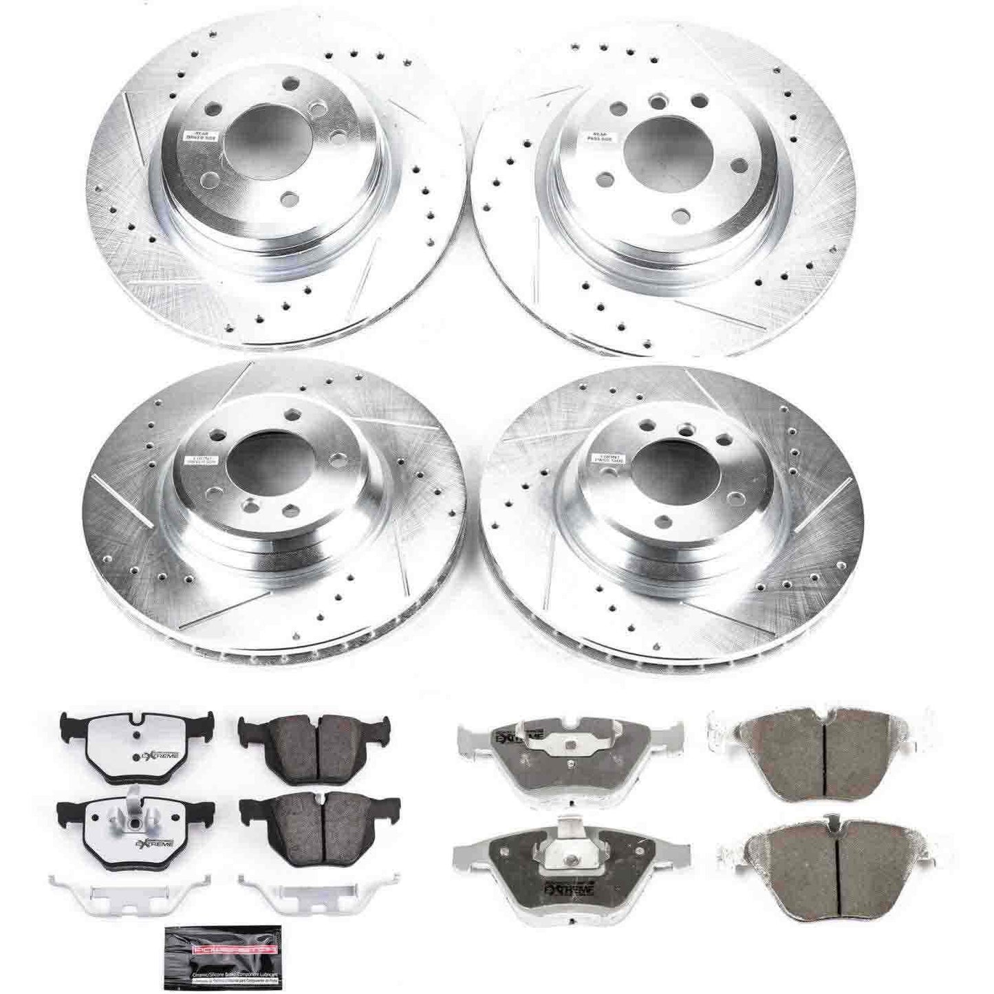 PowerStop Power Stop 2009 BMW 335d Front & Rear Z26 Street Warrior Brake Kit K4094-26