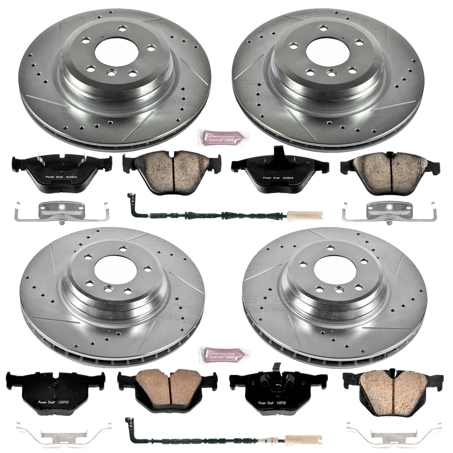 PowerStop Power Stop 2009 BMW 335d Front & Rear Z23 Evolution Sport Brake Kit K4094
