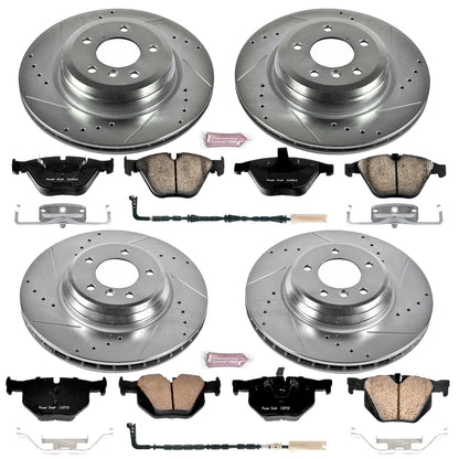 PowerStop Power Stop 2009 BMW 335d Front & Rear Z23 Evolution Sport Brake Kit K4094