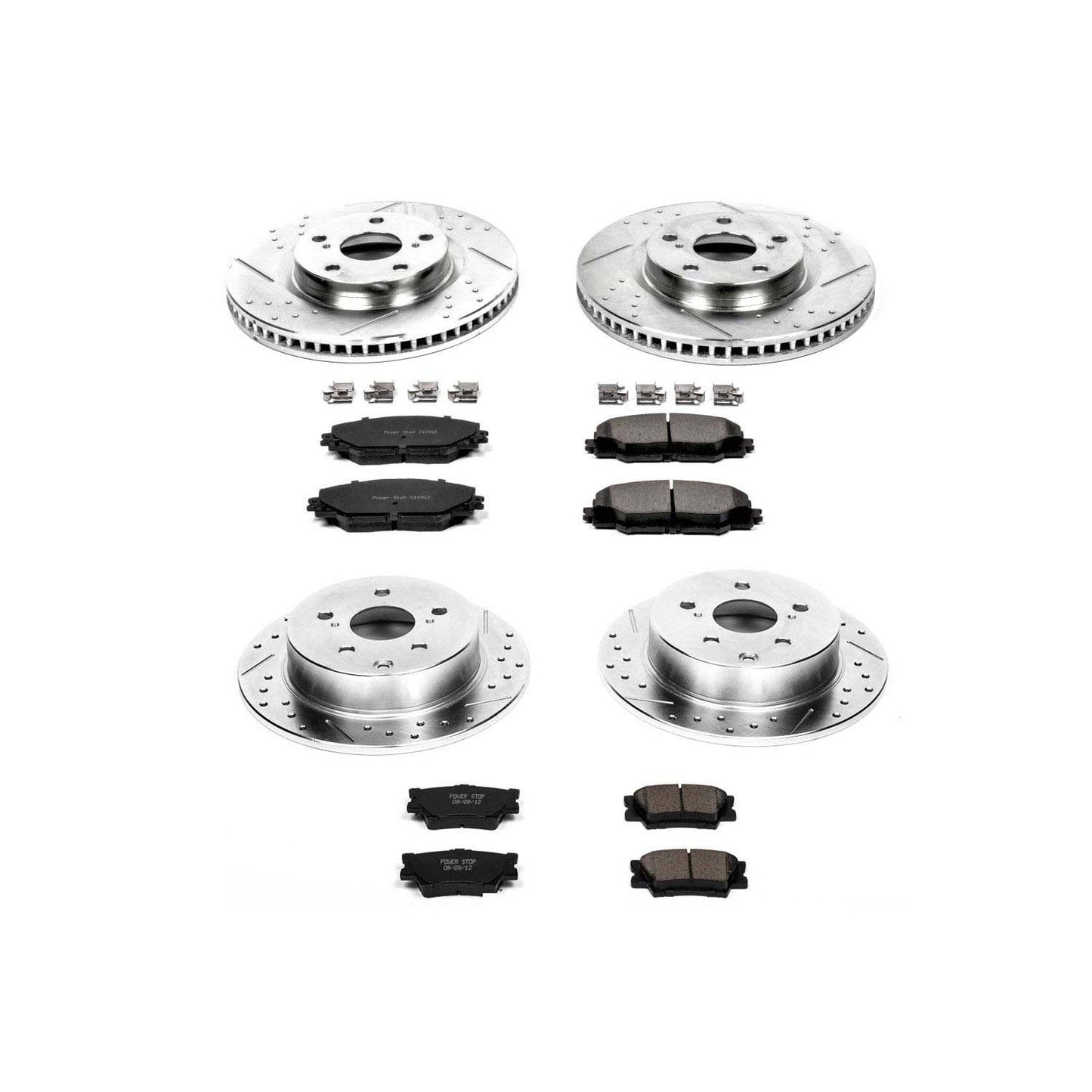 PowerStop Power Stop 09-10 Pontiac Vibe Front & Rear Z23 Evolution Sport Brake Kit K4099