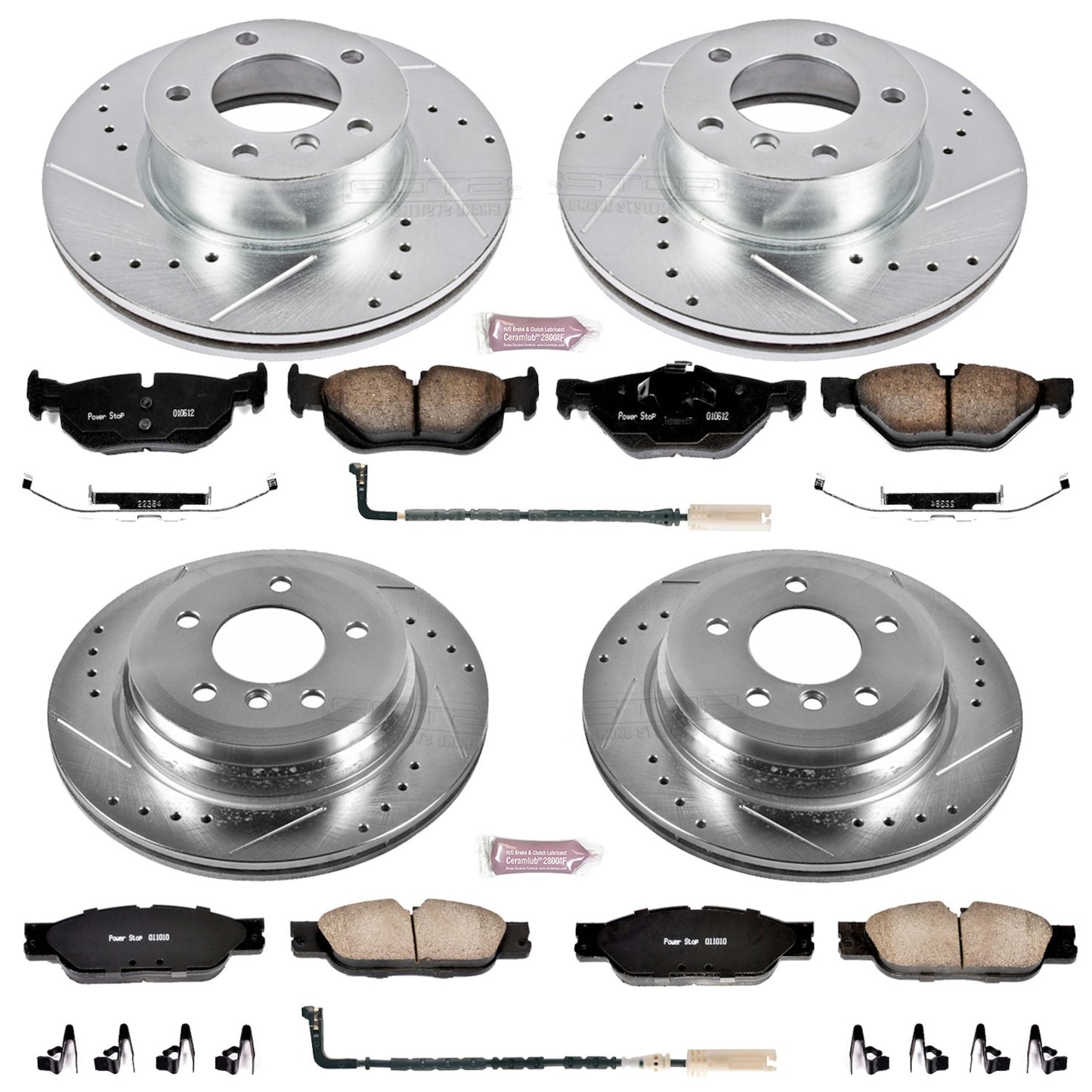 PowerStop Power Stop 2007 BMW 328xi Front & Rear Z23 Evolution Sport Brake Kit K4102