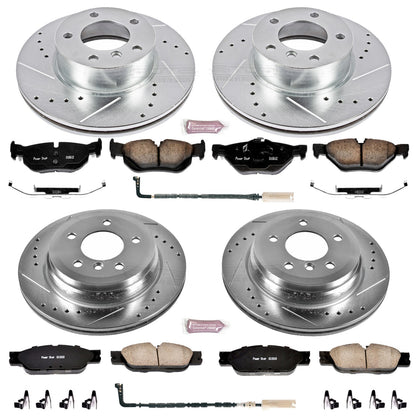 PowerStop Power Stop 2007 BMW 328xi Front & Rear Z23 Evolution Sport Brake Kit K4102