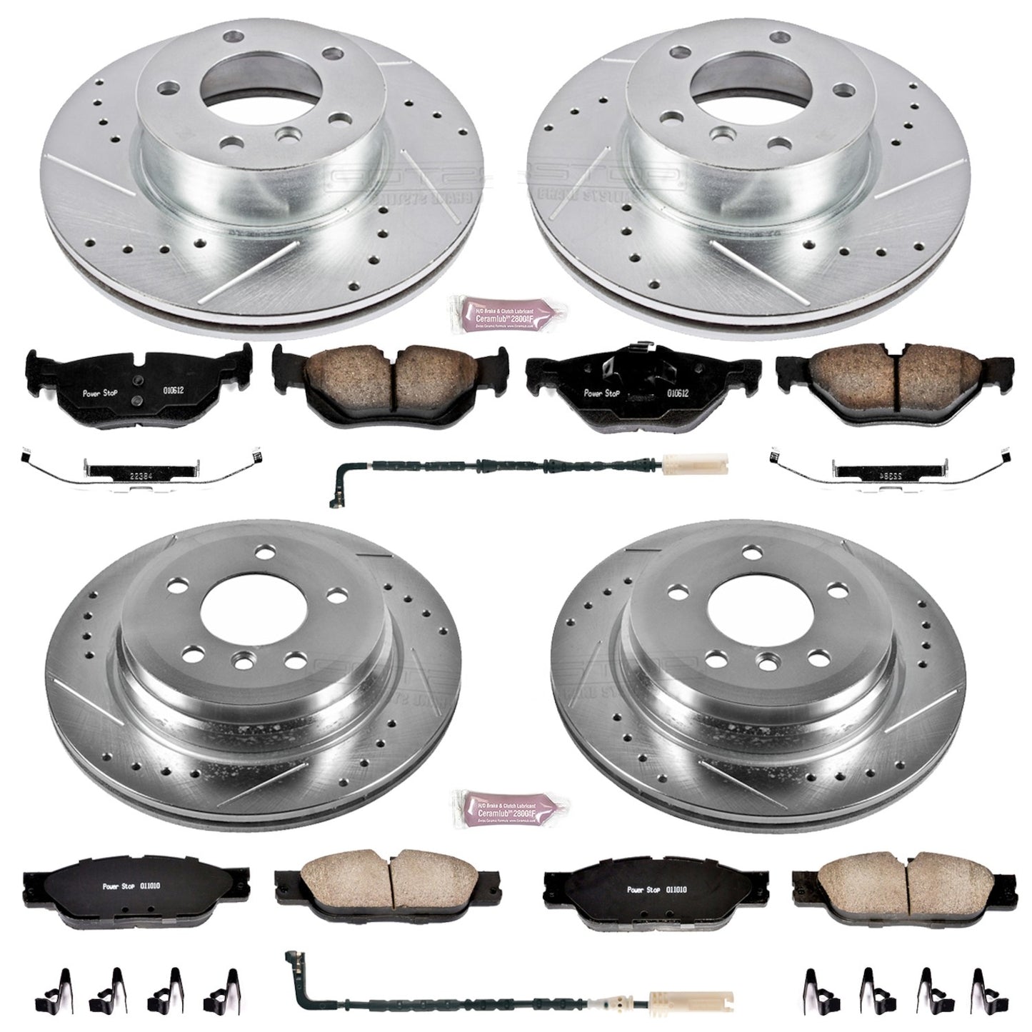 PowerStop Power Stop 2007 BMW 328i Front & Rear Z23 Evolution Sport Brake Kit K4103