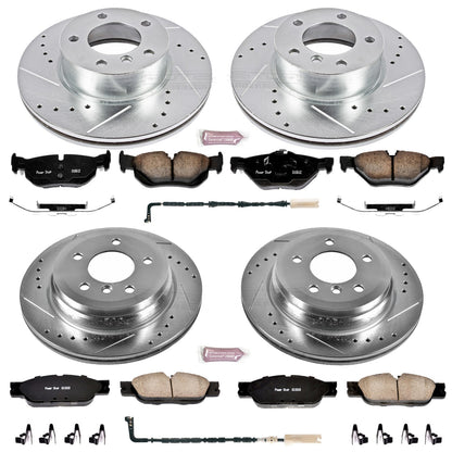 PowerStop Power Stop 2007 BMW 328i Front & Rear Z23 Evolution Sport Brake Kit K4103