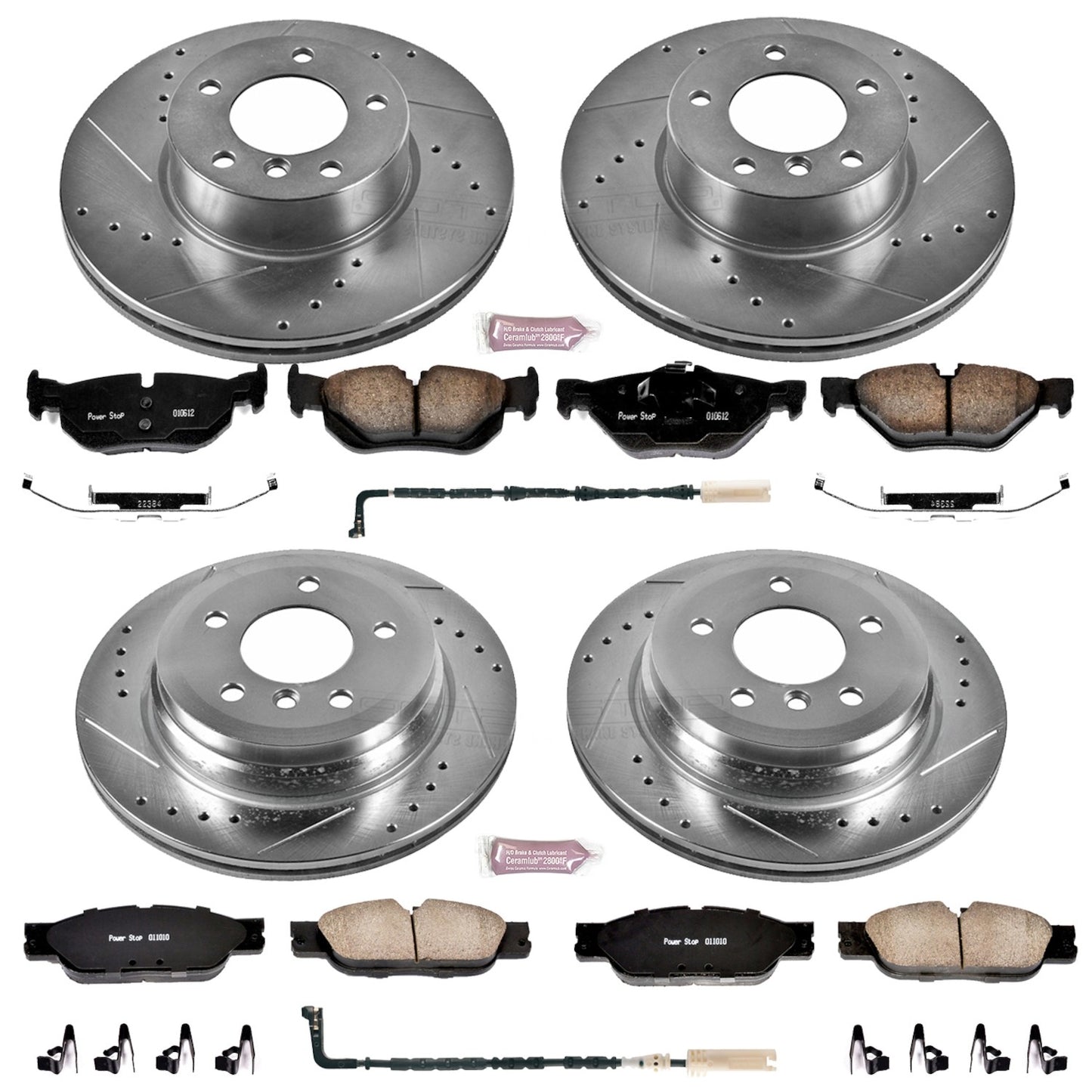 PowerStop Power Stop 08-10 BMW 328i Front & Rear Z23 Evolution Sport Brake Kit K4104