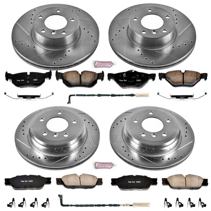 PowerStop Power Stop 08-10 BMW 328i Front & Rear Z23 Evolution Sport Brake Kit K4104