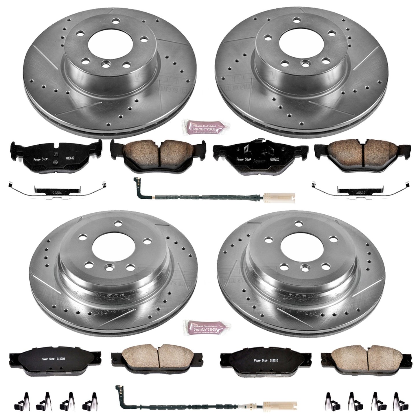 PowerStop Power Stop 09-10 BMW 328i xDrive Front & Rear Z23 Evolution Sport Brake Kit K4105
