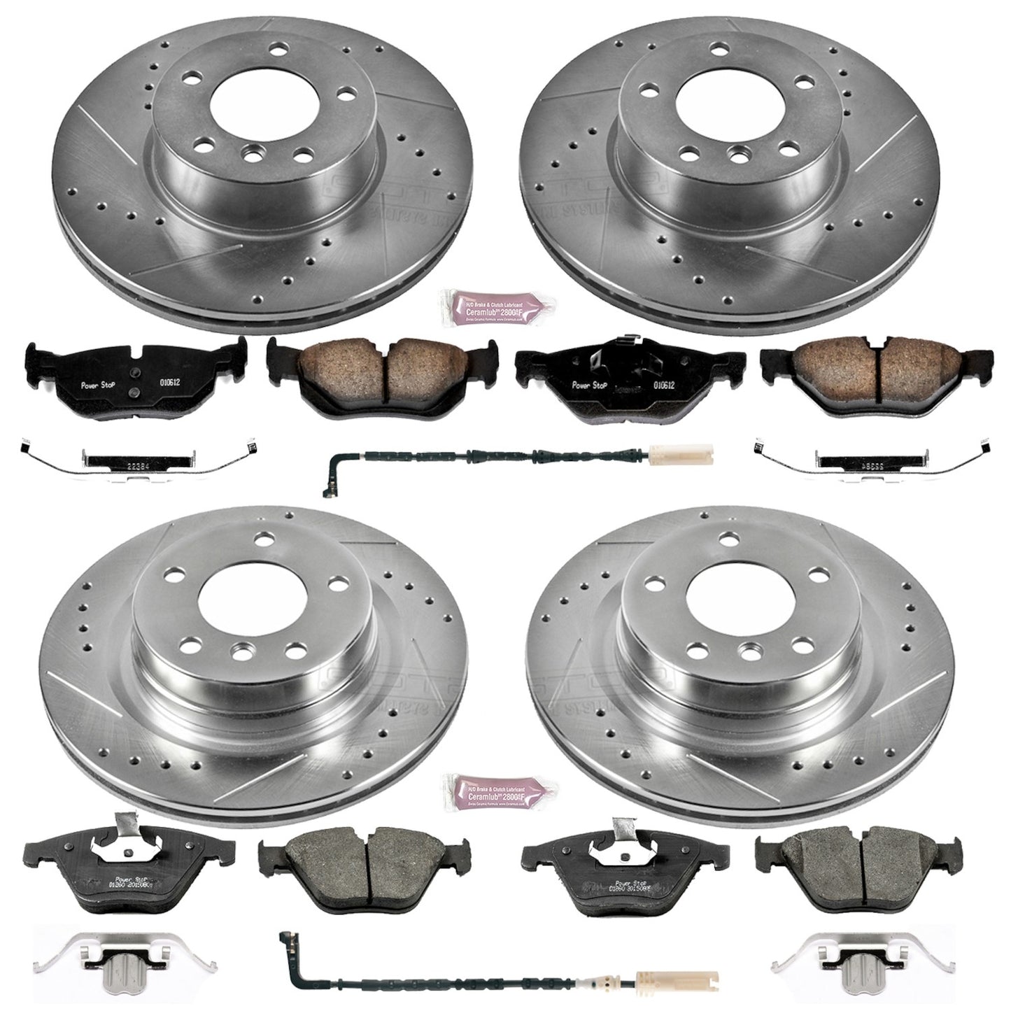 PowerStop Power Stop 08-10 BMW 328i Front & Rear Z23 Evolution Sport Brake Kit K4107