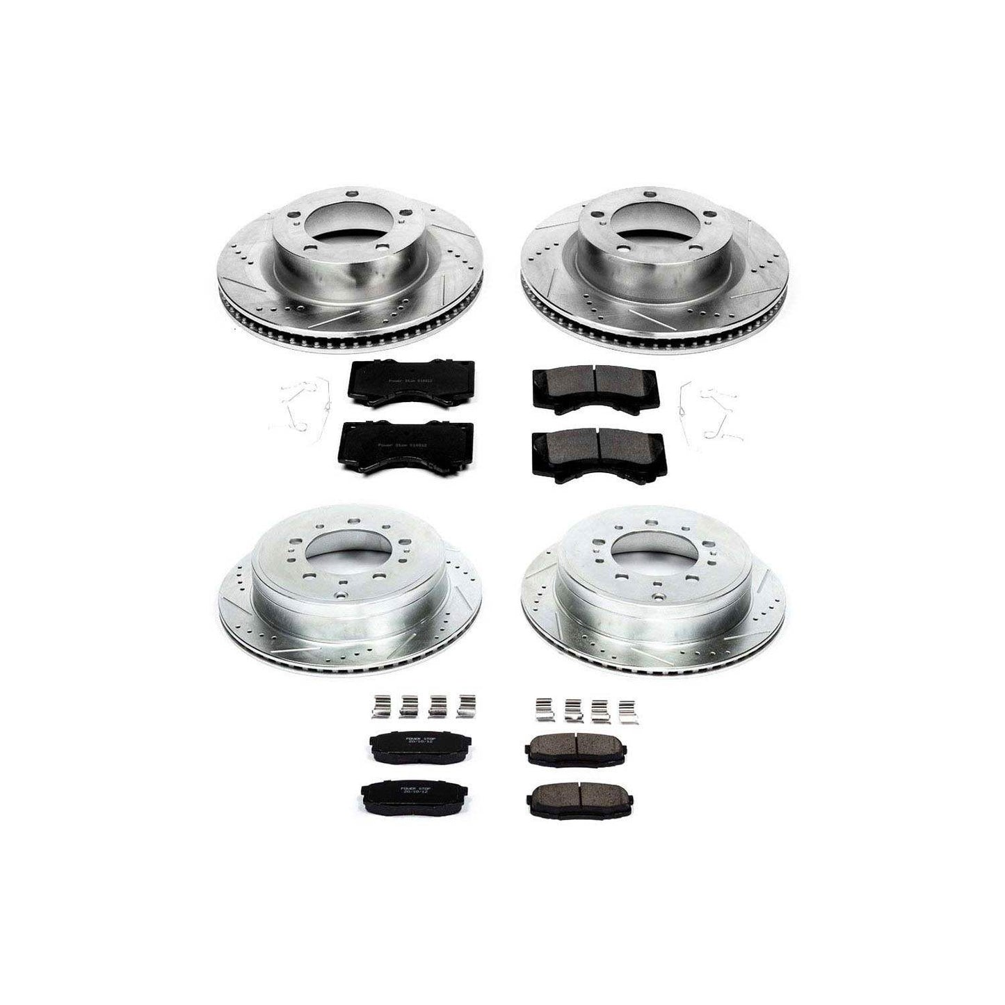 PowerStop Power Stop 08-11 Lexus LX570 Front & Rear Z23 Evolution Sport Brake Kit K4117