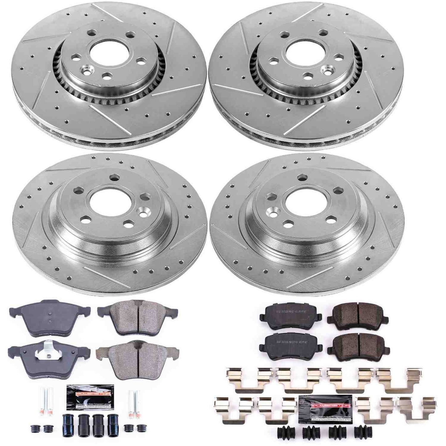 PowerStop Power Stop 17-18 Volvo S60 Front & Rear Z23 Evolution Sport Brake Kit K4121