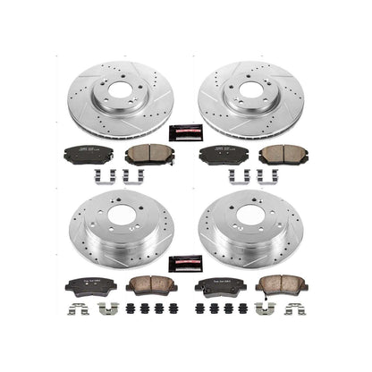 PowerStop Power Stop 07-09 Kia Amanti Front & Rear Z23 Evolution Sport Brake Kit K4127