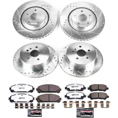 PowerStop Power Stop 08-13 Toyota Highlander Front & Rear Z36 Truck & Tow Brake Kit K4129-36