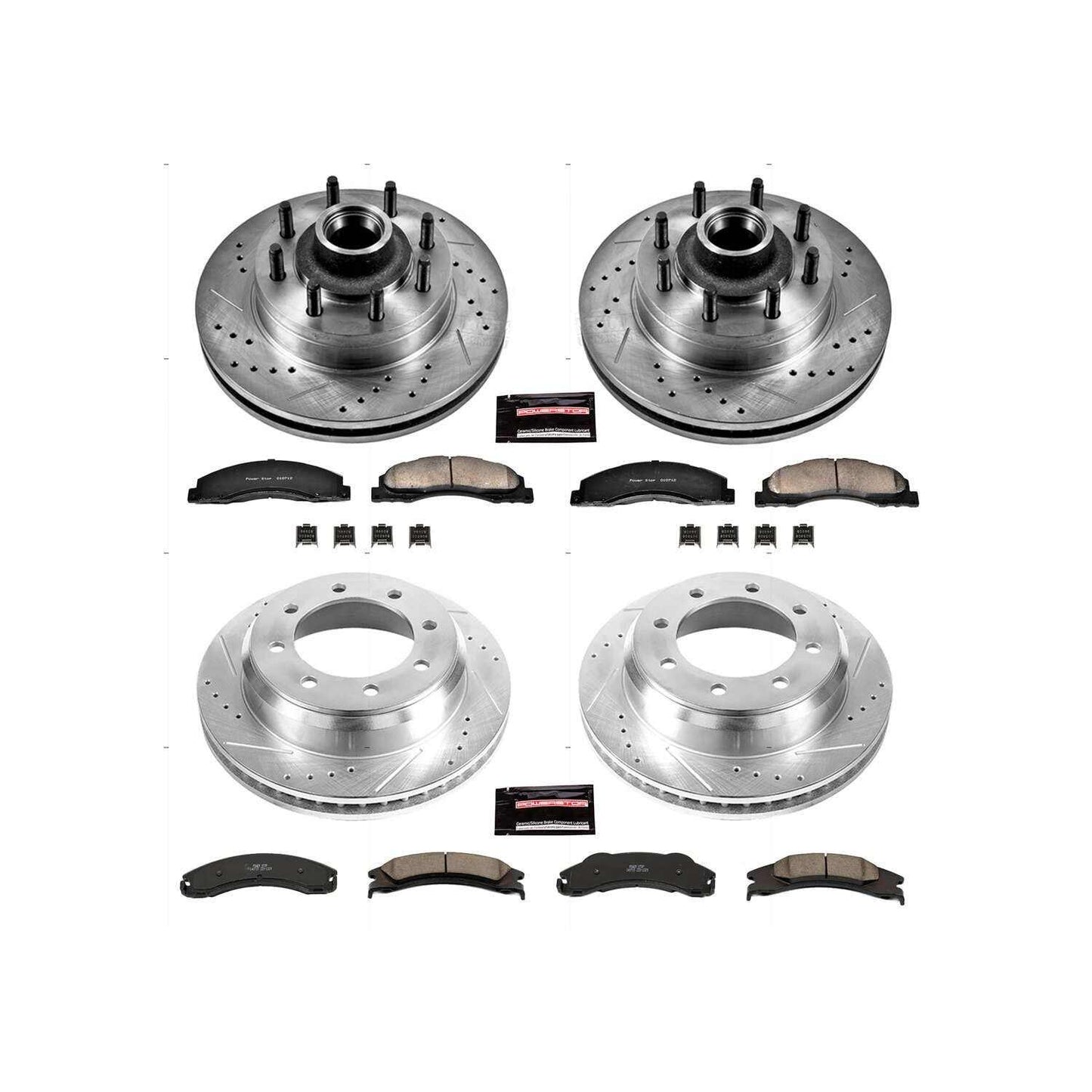 PowerStop Power Stop 08-14 Ford E-150 Front & Rear Z23 Evolution Sport Brake Kit K4131
