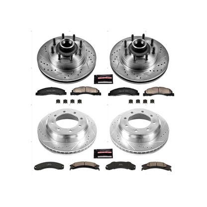 PowerStop Power Stop 08-14 Ford E-150 Front & Rear Z23 Evolution Sport Brake Kit K4131