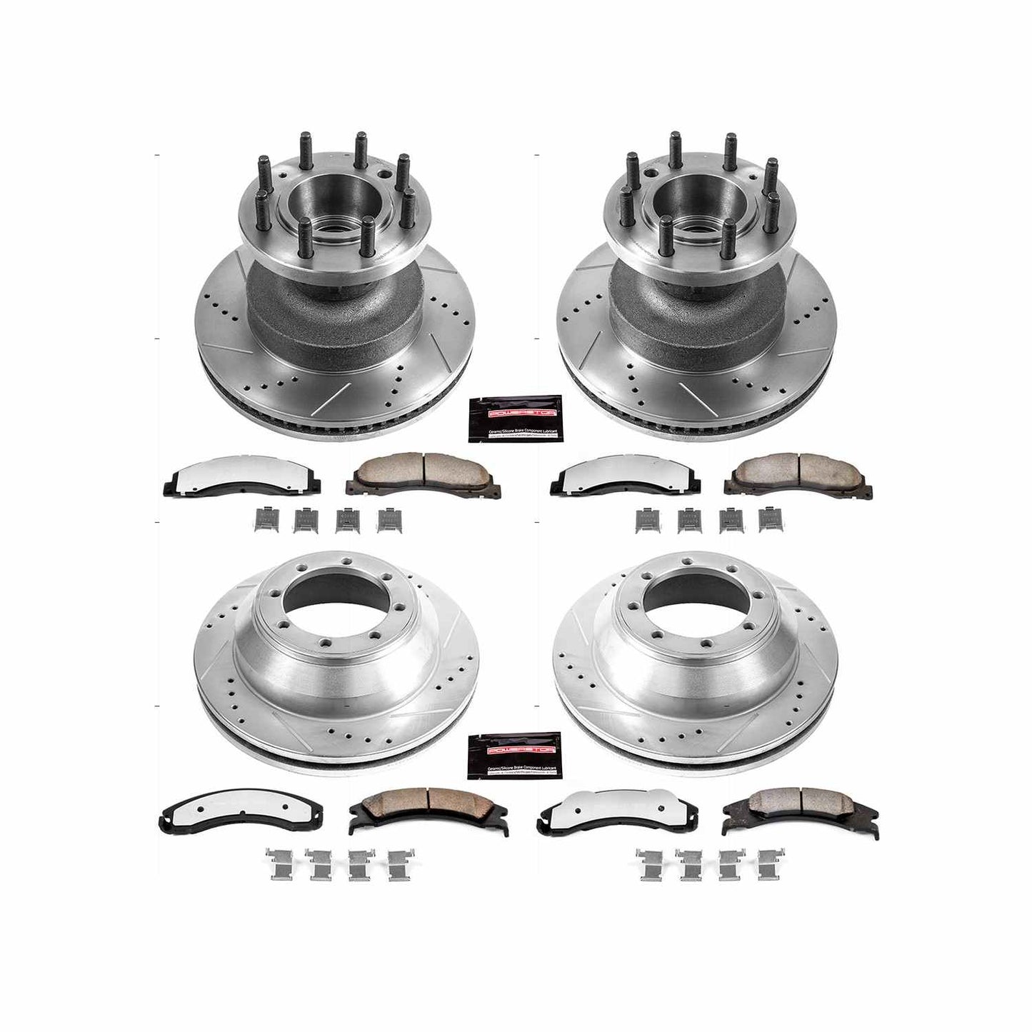 PowerStop Power Stop 08-19 Ford E-350 Super Duty Front & Rear Z36 Truck & Tow Brake Kit K4132-36