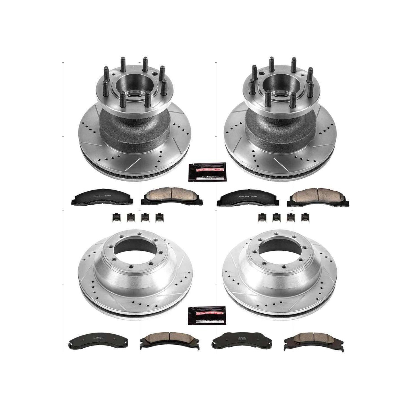 PowerStop Power Stop 08-19 Ford E-350 Super Duty Front & Rear Z23 Evolution Sport Brake Kit K4132