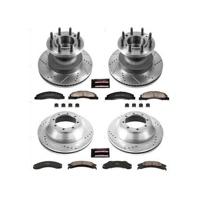 PowerStop Power Stop 08-19 Ford E-350 Super Duty Front & Rear Z23 Evolution Sport Brake Kit K4132