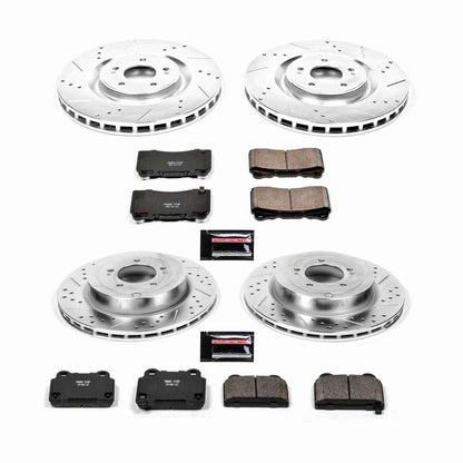 PowerStop Power Stop 08-15 Mitsubishi Lancer Front & Rear Z23 Evolution Sport Brake Kit K4145