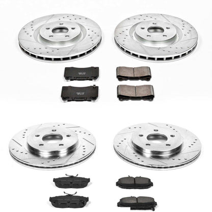 PowerStop Power Stop 11-14 Ford Mustang Front & Rear Z23 Evolution Sport Brake Kit K4148