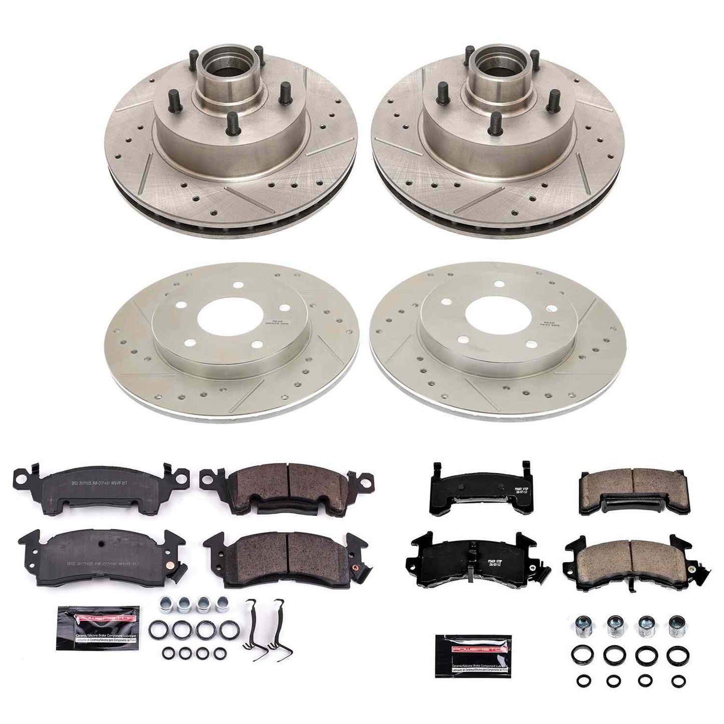 Power Stop 79-81 Pontiac Firebird Front & Rear Z23 Evolution Sport Brake Kit K4152