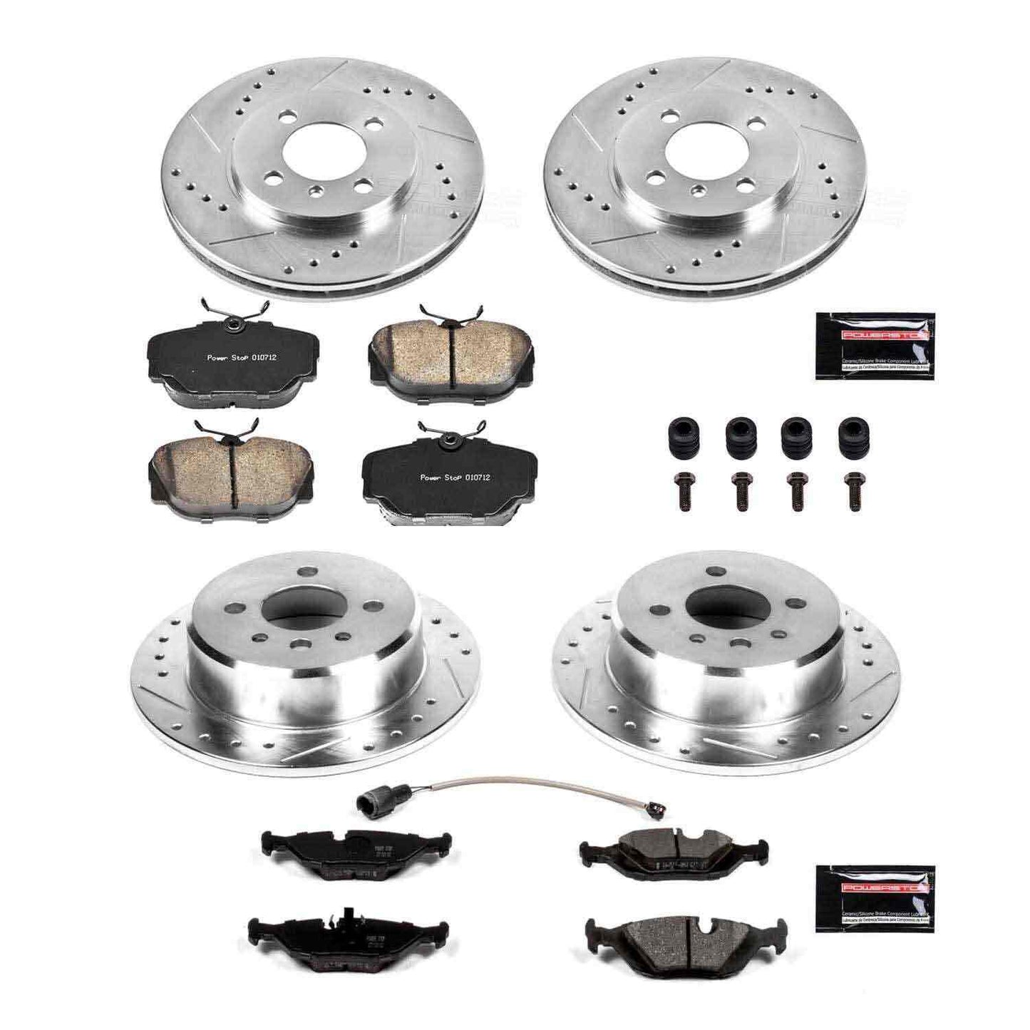 PowerStop Power Stop 91-92 BMW 318i Front & Rear Z23 Evolution Sport Brake Kit K4167
