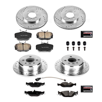PowerStop Power Stop 91-92 BMW 318i Front & Rear Z23 Evolution Sport Brake Kit K4167