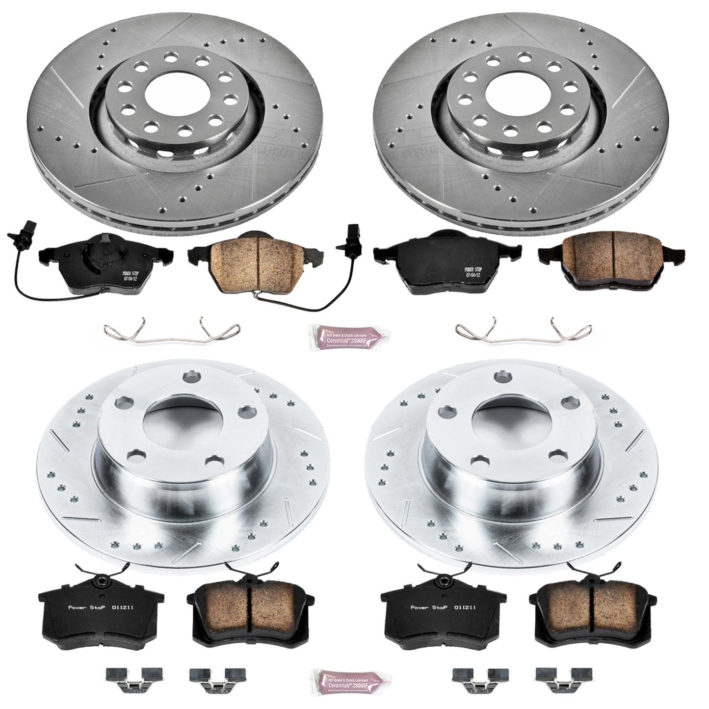 PowerStop Power Stop 99-04 Audi A6 Quattro Front & Rear Z23 Evolution Sport Brake Kit K4197