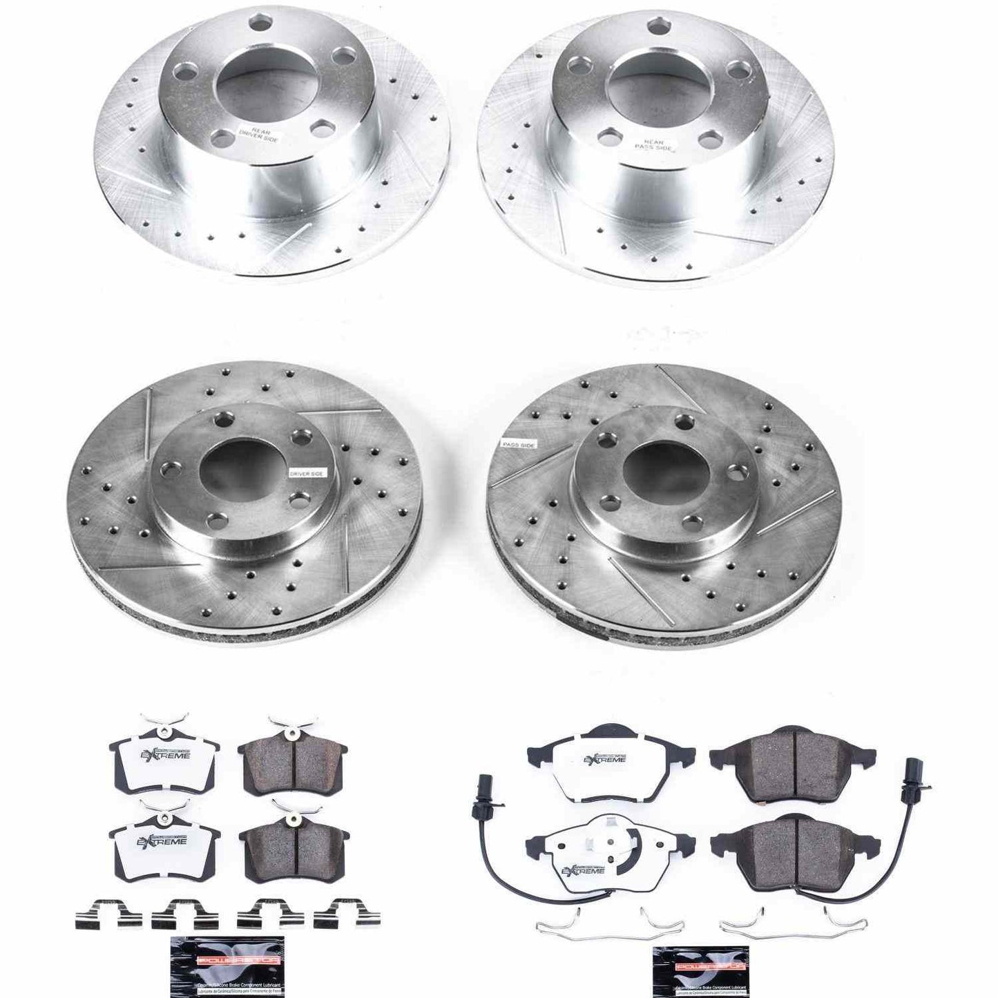 PowerStop Power Stop 1998 Volkswagen Passat Front & Rear Z26 Street Warrior Brake Kit K4202-26