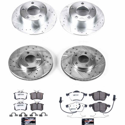 PowerStop Power Stop 1998 Volkswagen Passat Front & Rear Z26 Street Warrior Brake Kit K4202-26