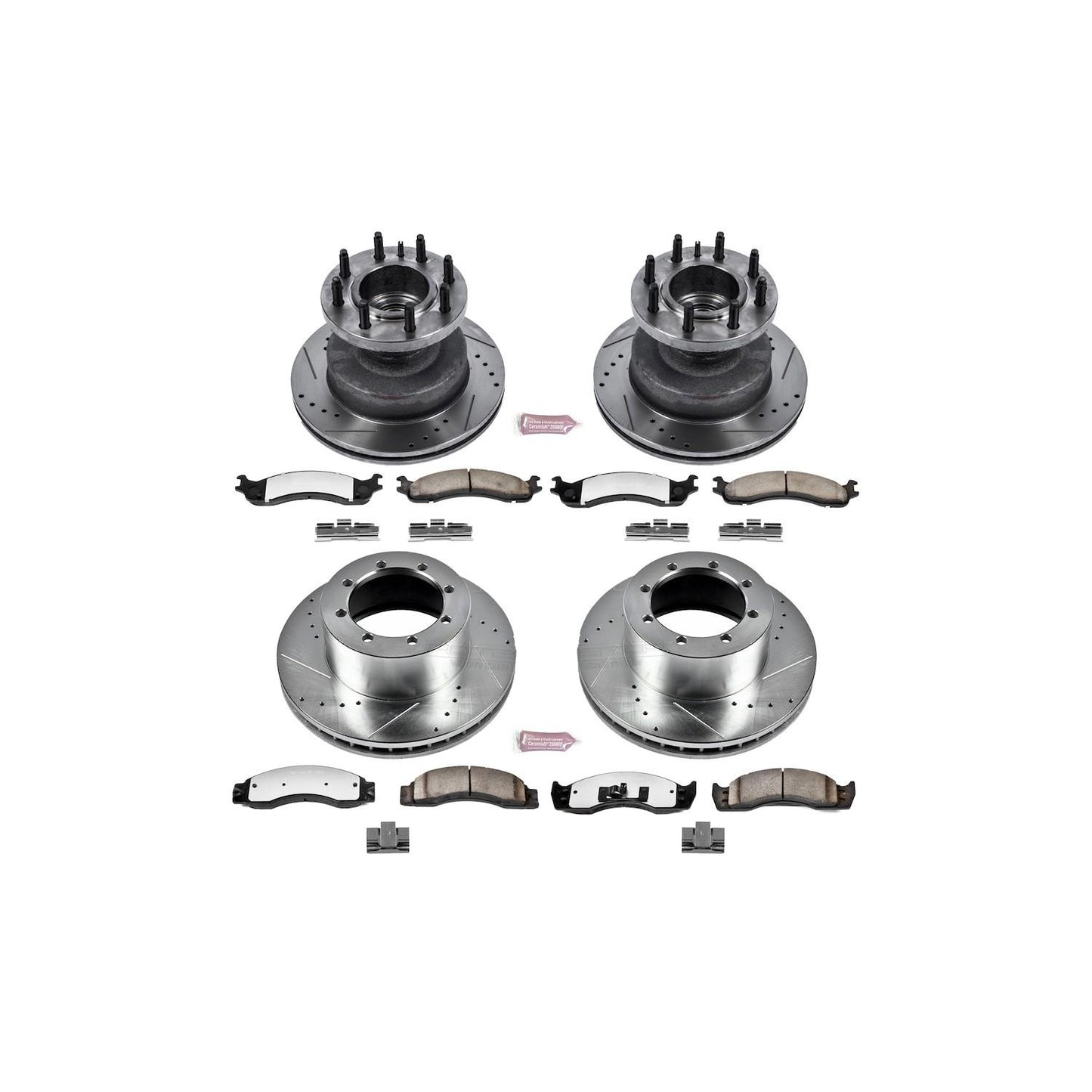 PowerStop Power Stop 00-02 Ford E-450 Super Duty Front & Rear Z36 Truck & Tow Brake Kit K4233-36