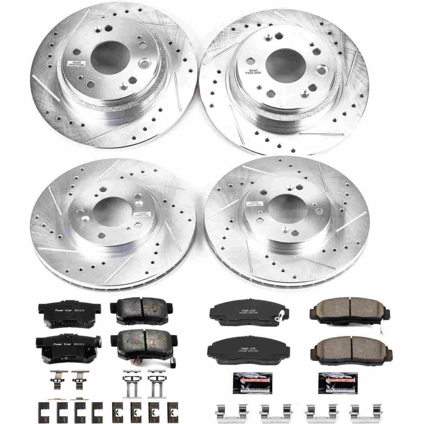 PowerStop Power Stop 02-04 Acura RL Front & Rear Z23 Evolution Sport Brake Kit K4271