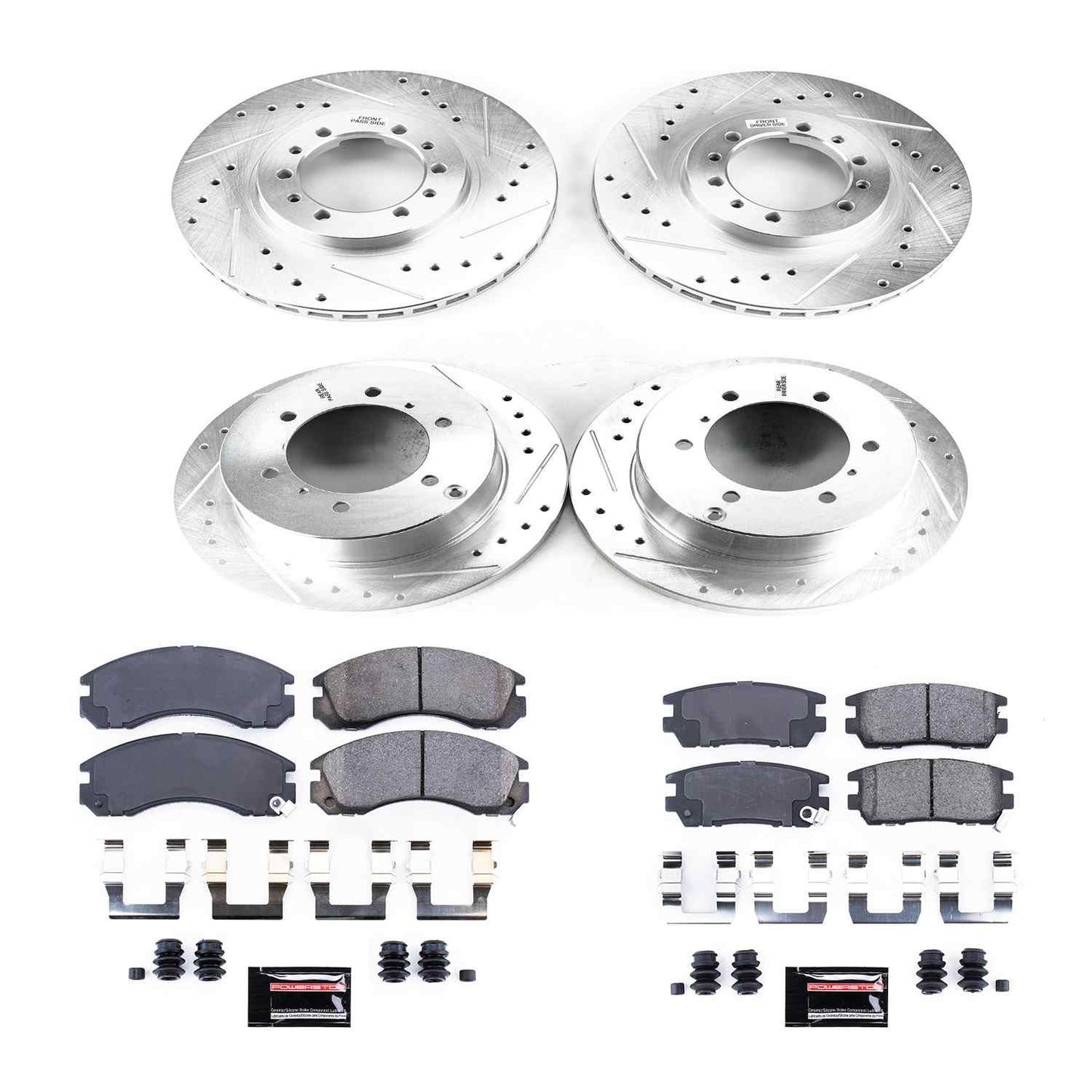 PowerStop Power Stop 91-96 Mitsubishi Montero Front & Rear Z23 Evolution Sport Brake Kit K4305