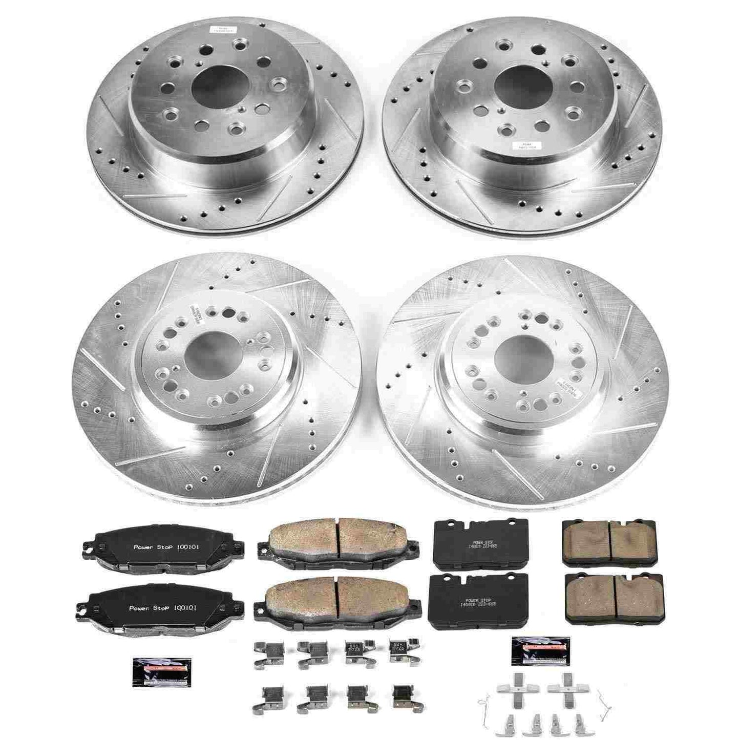 PowerStop Power Stop 95-00 Lexus LS400 Front & Rear Z23 Evolution Sport Brake Kit K4337