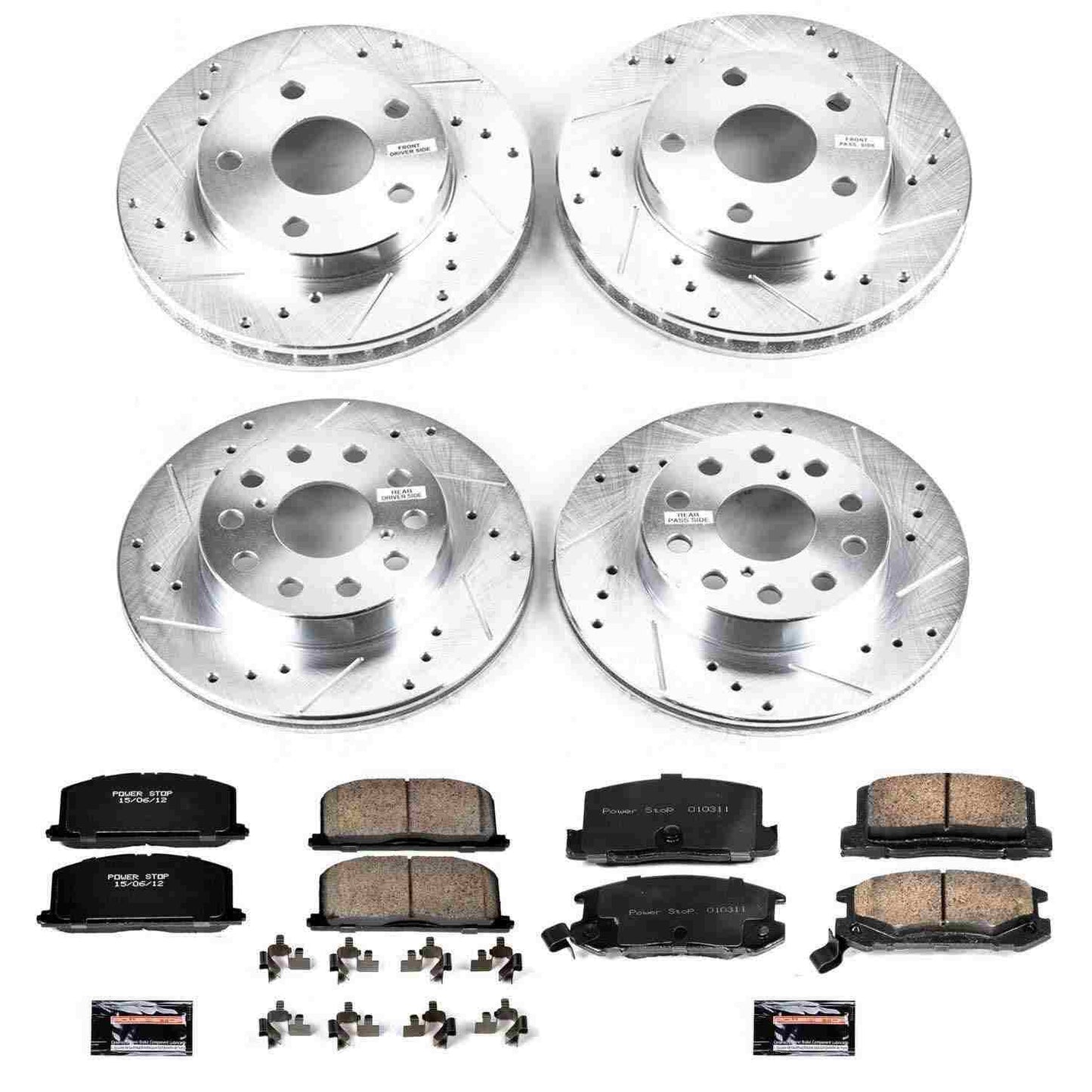 PowerStop Power Stop 91-95 Toyota MR2 Front & Rear Z23 Evolution Sport Brake Kit K4342
