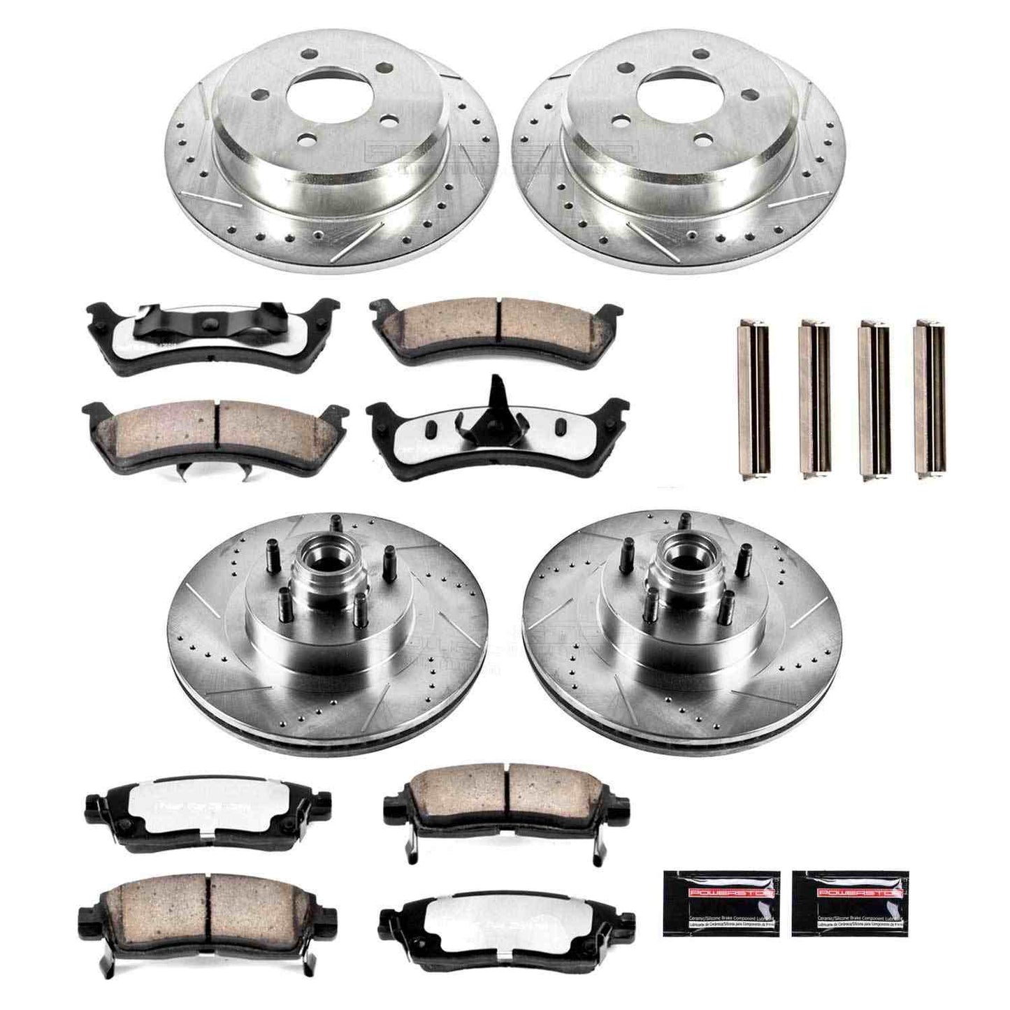 PowerStop Power Stop 01-02 Ford Explorer Sport Front & Rear Z36 Truck & Tow Brake Kit K4356-36