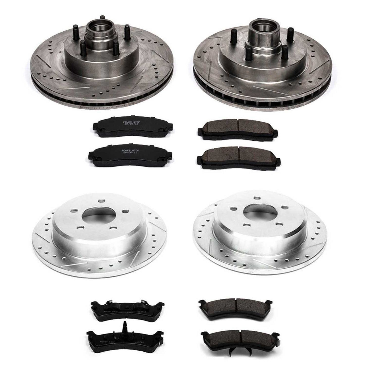 PowerStop Power Stop 01-02 Ford Explorer Sport Front & Rear Z23 Evolution Sport Brake Kit K4356