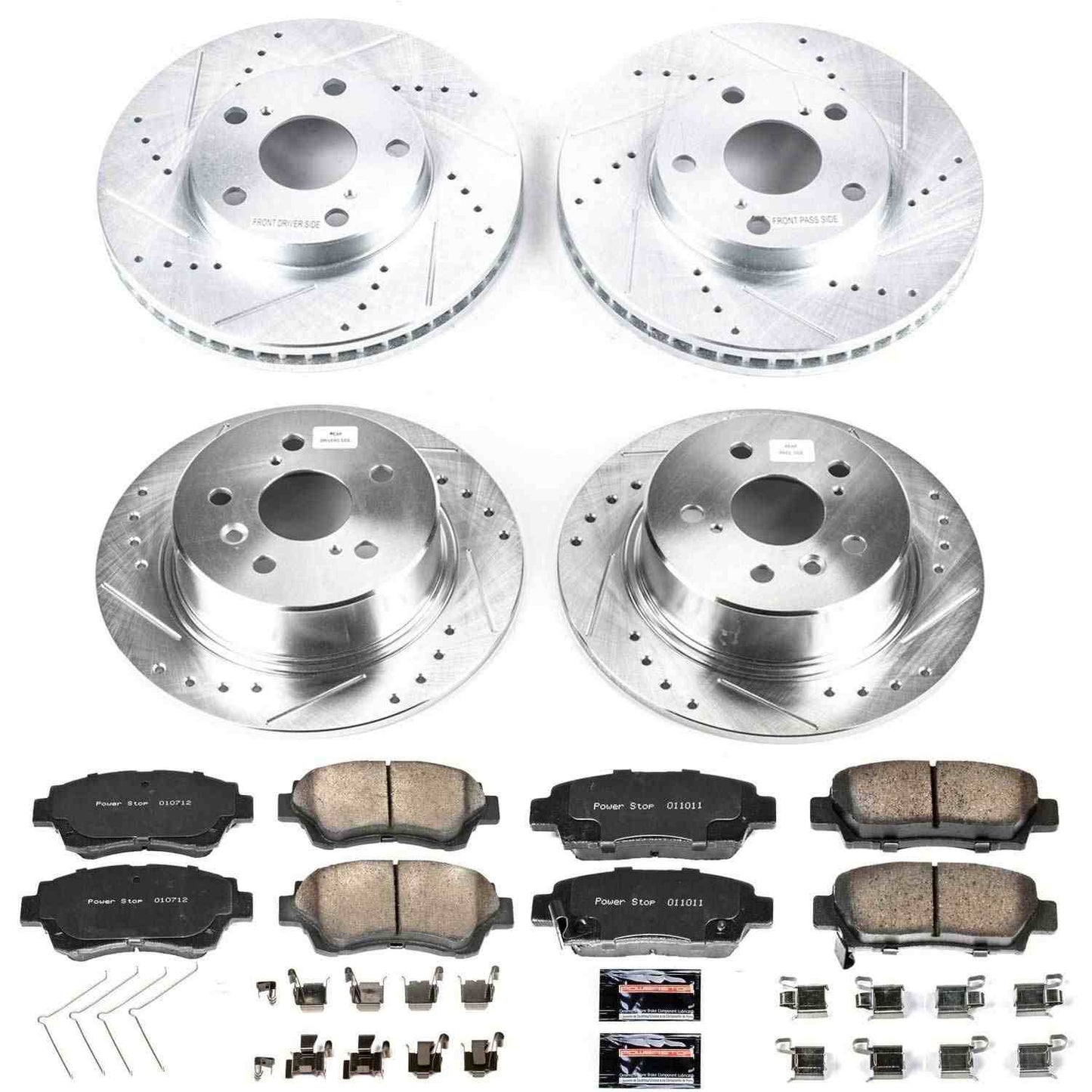 PowerStop Power Stop 95-97 Toyota Avalon Front & Rear Z23 Evolution Sport Brake Kit K4359