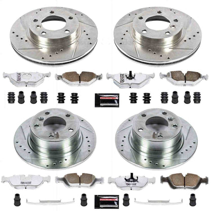 PowerStop Power Stop 03-05 BMW Z4 Front & Rear Z26 Street Warrior Brake Kit K4371-26