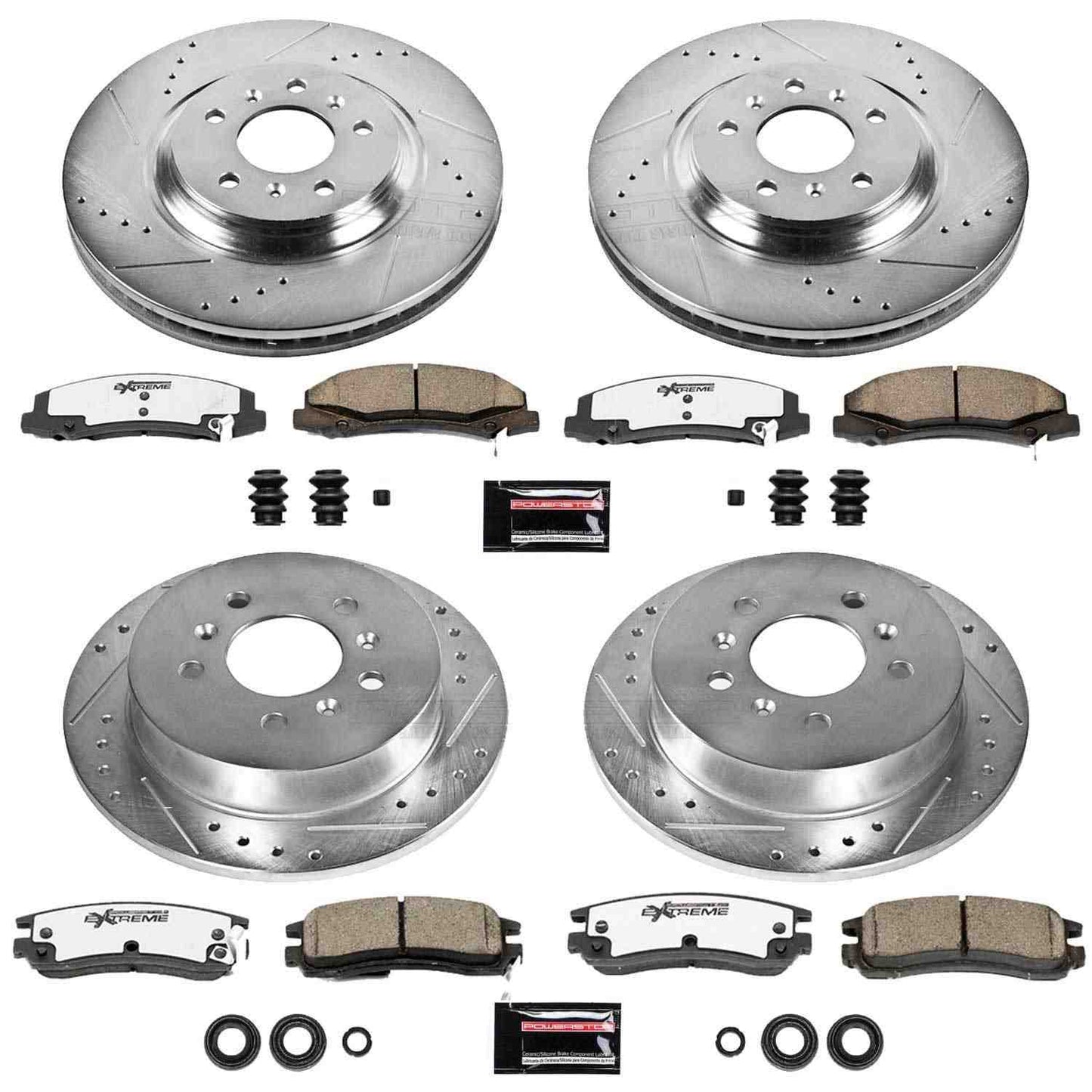 PowerStop Power Stop 08-09 Buick Allure Front & Rear Z26 Street Warrior Brake Kit K4377-26
