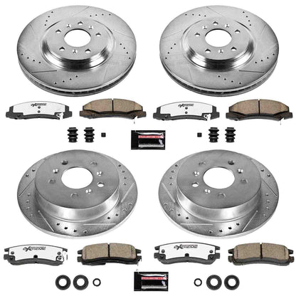 PowerStop Power Stop 08-09 Buick Allure Front & Rear Z26 Street Warrior Brake Kit K4377-26